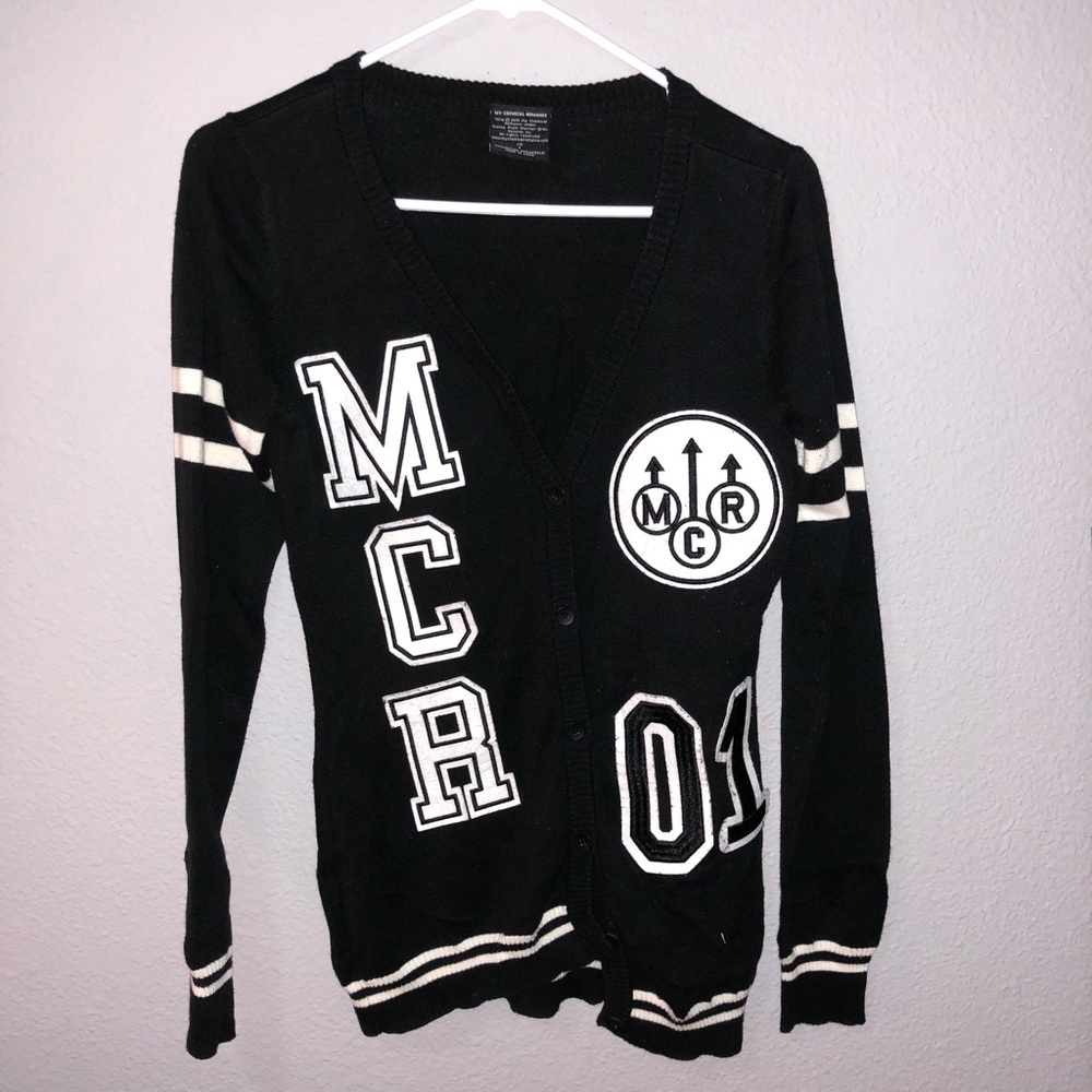 MCR Patch Cardigan Sweater